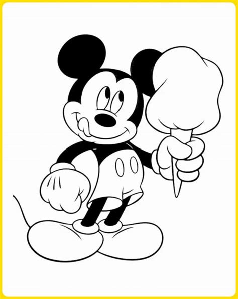 Detail Sketsa Gambar Kepala Kartun Mickey Mouse Koleksi Nomer 30