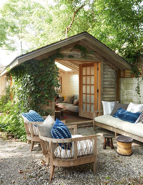 House And Home Turn Your Backyard Shed Into A Small Space Oasis With