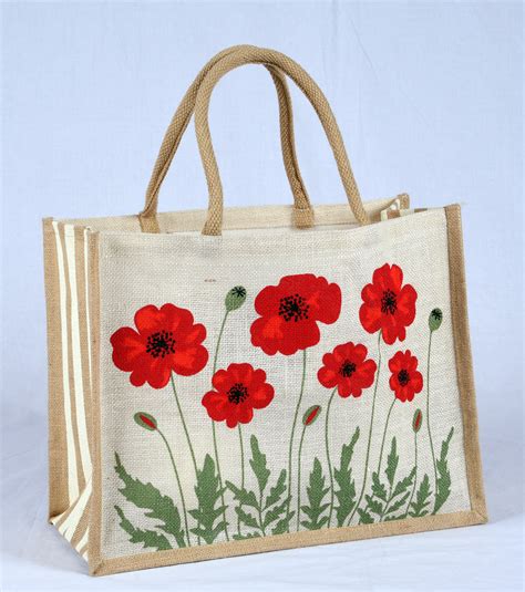 Jute Poppy Bag Air Force Museum Of New Zealand