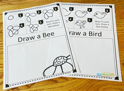 ️ Free Printable Spring Directed Drawing Worksheets For Kids