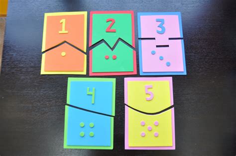 Homemade Number Puzzles Number Puzzles Toddler Activities Math For Kids
