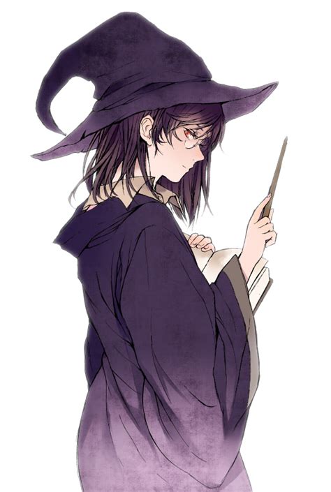 Purple Wizard Illustrations Anime Witch Anime Wizard