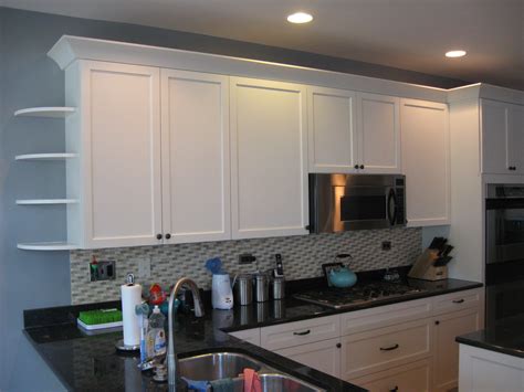 New shaker crown molding the expanded demand for less ornate. cabinet refacing images