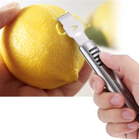 If you need shavings of lemon, orange, lime or other citrus peel but don't have a zester, there are a few and you don't even have to grab your tools from the garage to build some sort of makeshift zester. Aliexpress.com : Buy Stainless Steel Fruit Peelers Lemon Orange Zester Grater Vegetable Peeler ...
