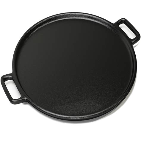 Home Complete Cast Iron Pizza Pan 14 Skillet For Cooking Baking Ebay