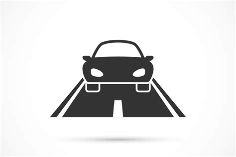 Car On The Road Icon Creative Daddy