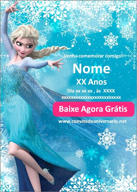 Convites Frozen Convites