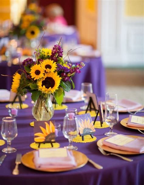 52 Top Pictures Purple And Yellow Table Decorations Table Setting In