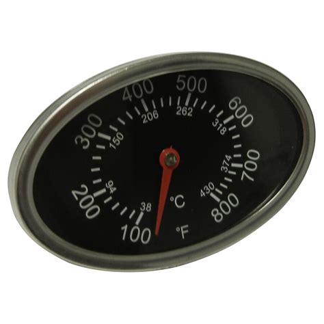 Heavy Duty Bbq Parts Oval Grill Thermometer At