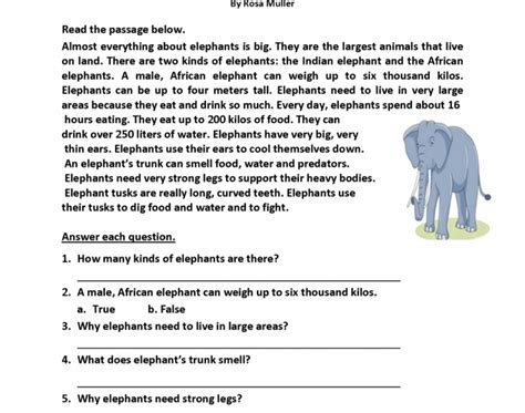 Reading Comprehension Worksheets 3rd Grade Pdf Kidsworksheetfun