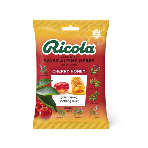 Ricola Cherry Honey Throat Drop 12x24 Ct