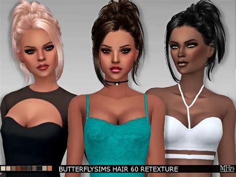 Sims Addiction Butterflysims Hair Retextured Sims Hairs Vrogue