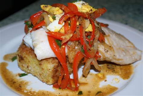 Butter Poached Flounder Escabeche Sauteed Fresno Chiles And Shallots