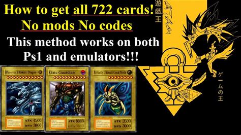 Yu-Gi-Oh! Forbidden Memories Get All 722 Cards - YouTube