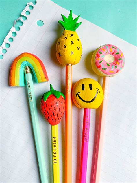 KIDDO CRAFT - DIY Pencil Toppers | Pencil toppers, Diy pencil