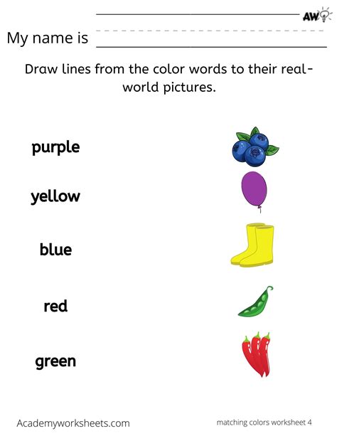 Free Printable Learning Colors Worksheets