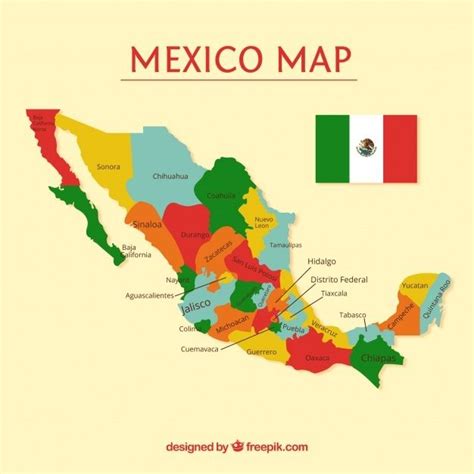 Fondo Plano De Mapa De México Free Vector Freepik Freevector Fondo