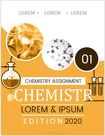 Chemistry Assignment Cover Pages Ms Word Cover Page Templates
