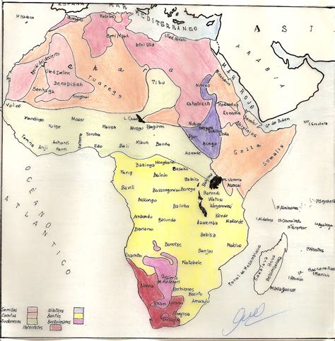 etnias de africa africa map world map diagram geography maps historia