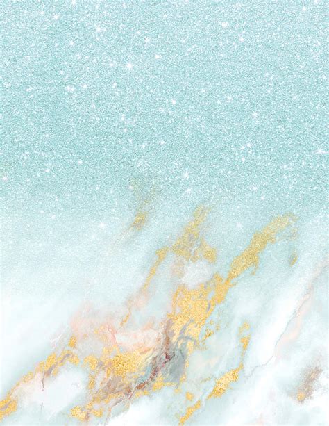 Blue Glitter Marble Background