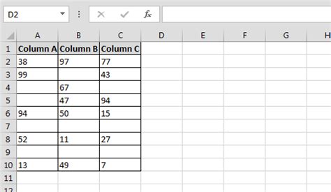 Count The Number Of Blank Cells In A Range In Microsoft Excel