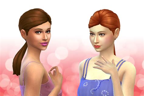 My Sims 4 Blog Ponytail Low Curly Parted And Dread Half Up Hair By