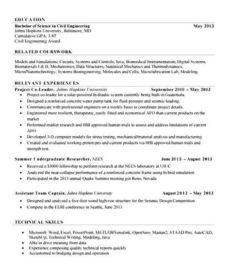 Format your civil engineering resume correctly. Fresher Civil Engineer Resume - Free Samples , Examples ...