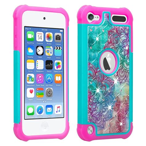 Ipod Touch 765 Case Shock Proof Bling Silicone Protective Case For