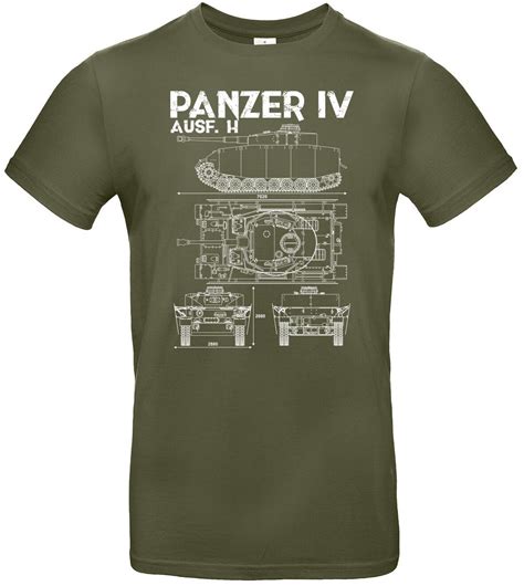 Panzer Iv Shirts Tanks Printed Tee Military T Shirt Etsy