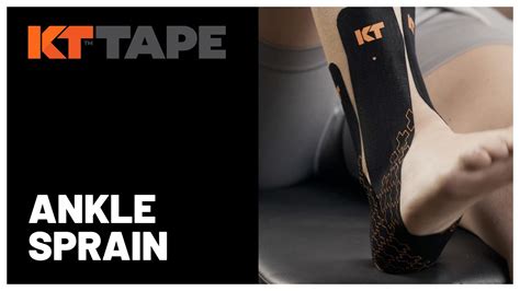 Kt Tape Ankle Sprain Taping Sports Tape For Ankle Pain Youtube