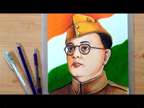 How To Draw Subhas Chandra Bose Bangla Drawing Tutorial YouTube