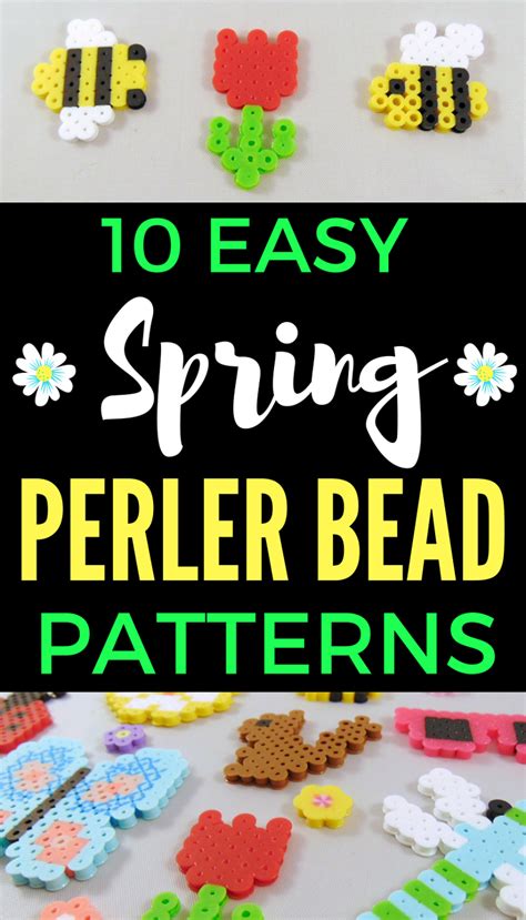 Spring Perler Bead Patterns Fun Melting Bead Designs To Get In The