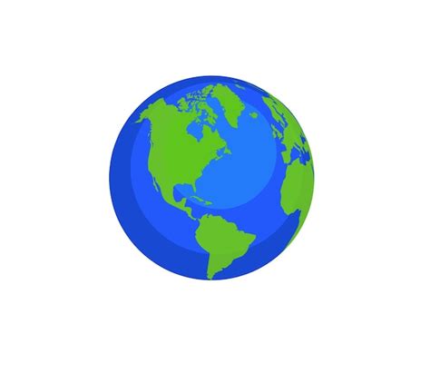 Premium Vector Globe Showing Americas Vector Isolated Icon Emoji