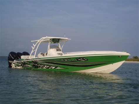 Glasstream Powerboats Green And Black 360 Scx Bayliner Boats Power Boats Center Console Boats