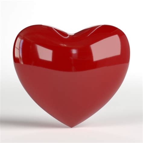 Heart Shape 3d Model Turbosquid 1425032
