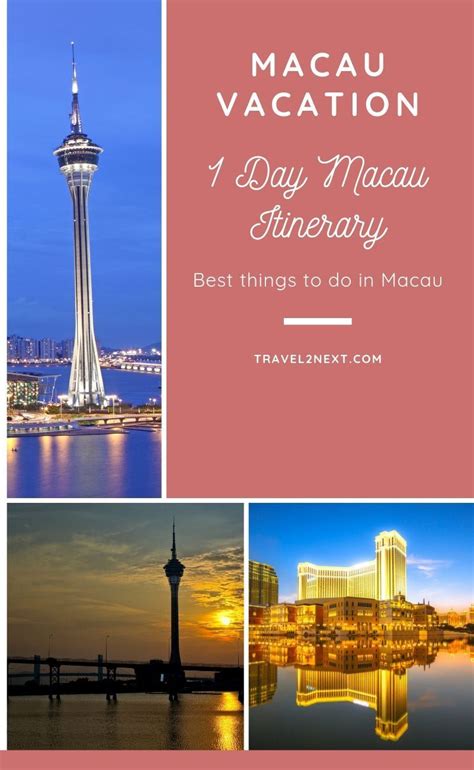 Macau Day Trip One Day Itinerary Top Places To Travel Travel