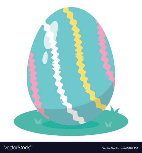 Isolated Colored Easter Egg Icon Royalty Free Vector Image