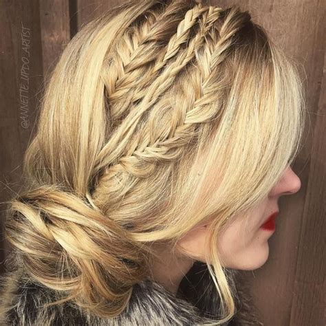 40 Casual And Formal Side Bun Hairstyles For 2019 In 2019 Braided