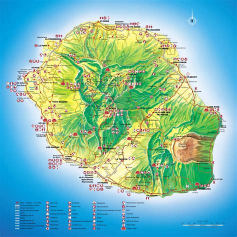 Archives Des Ile De La Réunion Carte Touristique Arts Et Voyages