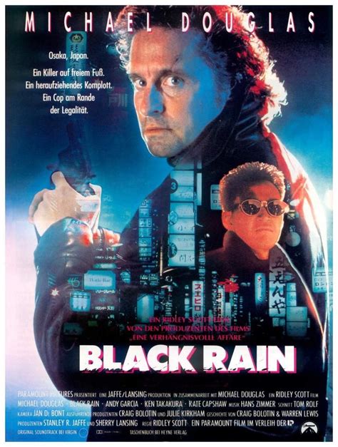 black rain 1989 ridley scott movie posters classic movie posters action movie poster