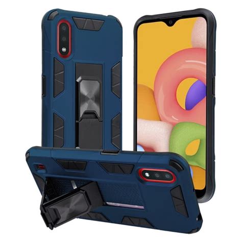 Samsung Galaxy A01 Phone Case Shockproof Rugged Rubber Dual Layer