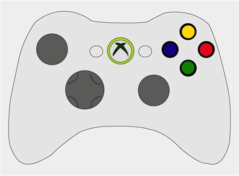 Xbox Clipart Xbox Remote Drawing Of An Xbox Controller Cliparts