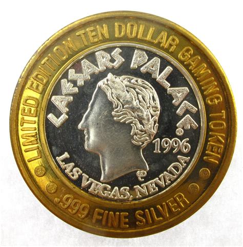 Limited Edition Las Vegas Nv Gaming Token 0999 Silver Caesars From
