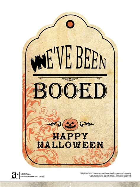 Halloween Neighborhood Boo Sign Free Printable Pdf Halloween