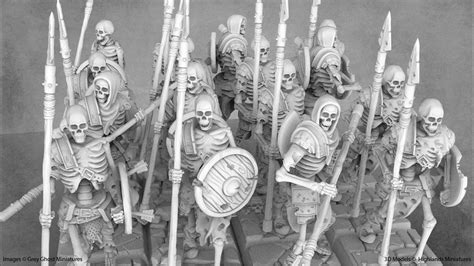 Skeleton Army Miniatures Skeleton Infantry Skeleton Etsy Uk