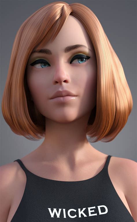 12 Realistic Female Characters 3d Model Obj Fbx Cgtrader Com Gambaran