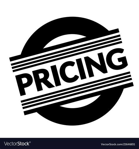 Pricing Stamp On White Royalty Free Vector Image