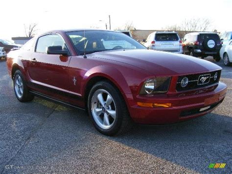 2008 Dark Candy Apple Red Ford Mustang V6 Premium Coupe 23167653 Photo