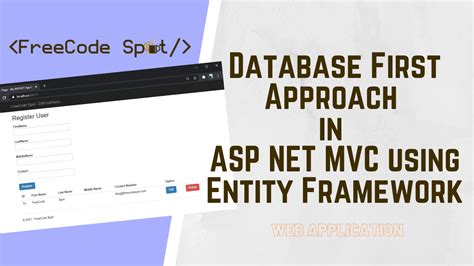 Learn Asp Net Mvc And Entity Framework Database First Time Webframes Org