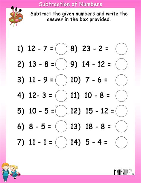 Worksheet Math Addition And Subtraction